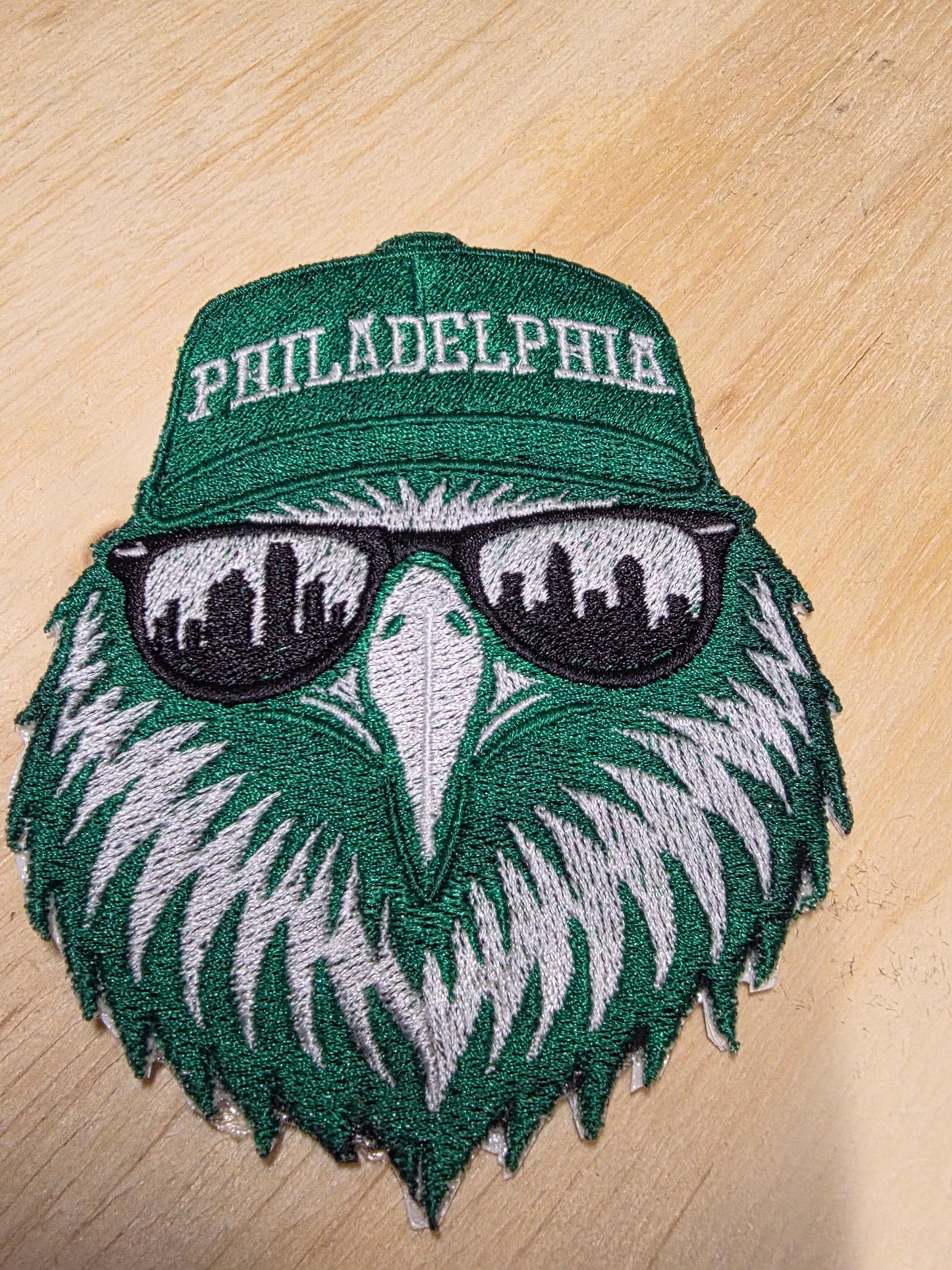 Philly Skyline Reflection Embroidered Patch – Premium Stitch