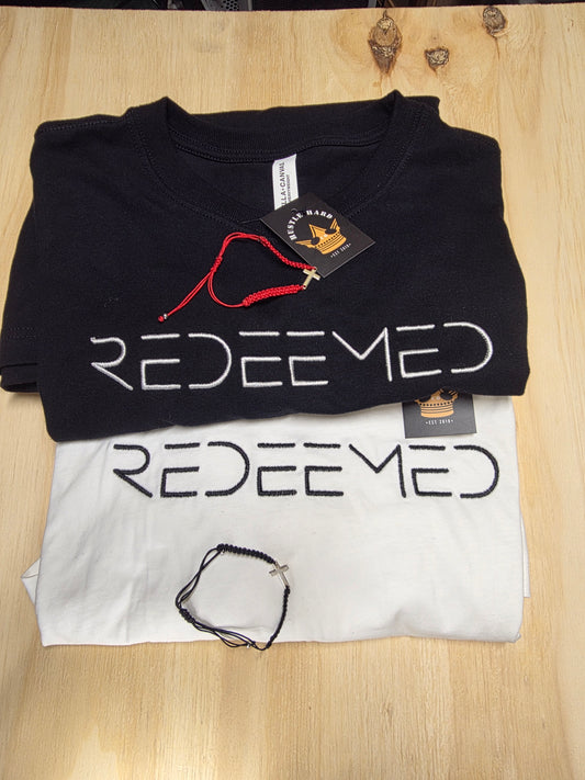Redeemed Embroidered Heavyweight Tee – Hustle Hard Co.