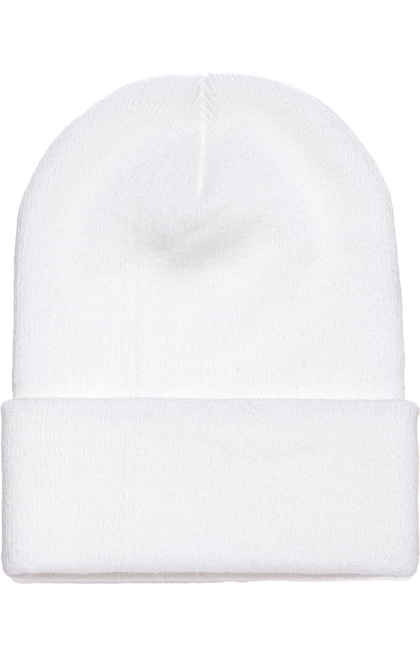 Custom Embroidery Beanie Hat Black with White Embroidery Premium Knit Material Personalized Style for Everyone